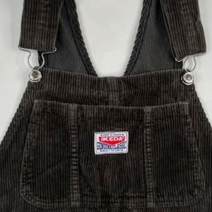 Vintage Ikeda Olive Corduroy Overalls